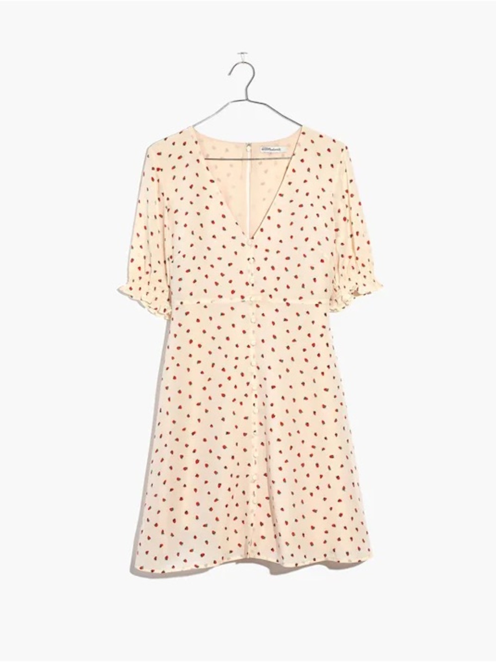 Madewell Strawberry Silk Dress